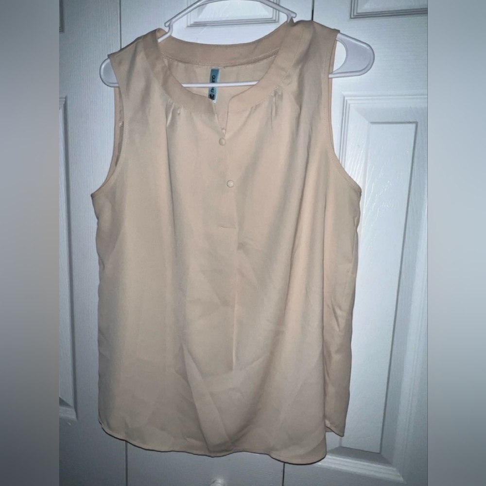 Que Zhu BLOUSE WOMENS size M cream